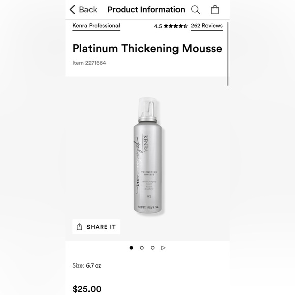 Kenra Set: Thickening Mousse & Blow-Dry Mist, Full Size, BOGO! - Picture 6 of 7